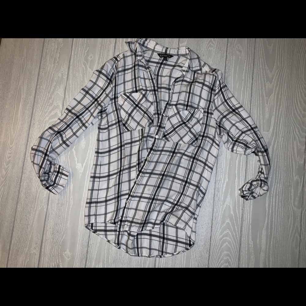 Express plaid button up